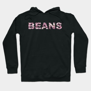 Shiny white and purple cool beans typography Hoodie